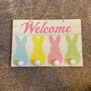 Easter welcome sign